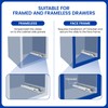 LONTAN 6 Pairs Undermount Soft Close Drawer Slides 12 Inch