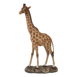 Ebros Gift Safari Savannah Masai Giraffe Standing Figurine 12" Tall Decor Wildlife Nature Grassland Sculpture