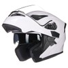 ILM Motorcycle Dual Visor Flip up Modular Full Face Helmet