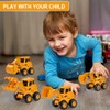 KBIBCK Construction Vehicles Toy, Pack of 4 Sand Toy, Digger