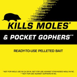 Tomcat Mole & Gopher Bait, Pelleted Poison Bait, 6 oz.
