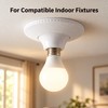 2-Pack E26/E27 Lamp Bulb Holders for Indoor Lighting – White