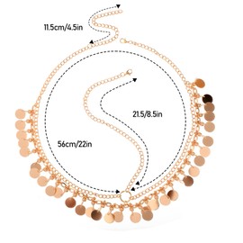 Boho Sequin Head Chain, Festival Prom Costume Hair Accessories, Gold Headpiece Hair Chains, Fashion Headbands for Women And Girls