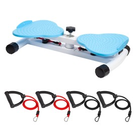 Waist Twisting Machine Pilates Twister Ab Twister Board with 300 lbs Capacity, Noiseless Home Gym Equipment for Core Exercise Slim Waist Belly Fat Workout for Women (Blue)