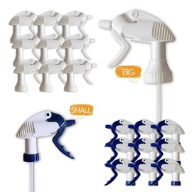 Wendly 4-Pack Zep Nozzle Replacement, Heavy-Duty Trigger Sprayer for 8, 16, 24, 32oz Bottles, High-Output Adjustable Nozzle for Home & Industrial Use (28mm or 45mm) (Neck Size - 45/400)