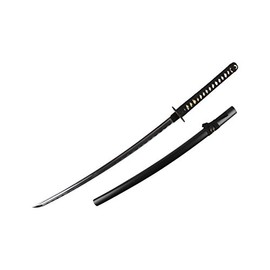 Onikiri K-580-CR 1045 Handmade Katana Scabbard Carbon Steel with Crane Tsuba, 41", Black