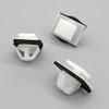 VVO Fasteners- White Plastic Side Body Moulding Strip Trim Clips
