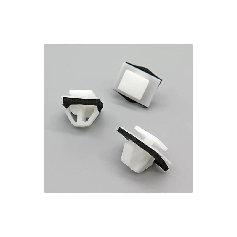 VVO Fasteners- White Plastic Side Body Moulding Strip Trim Clips