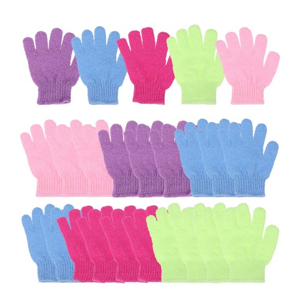 Beaupretty Exfoliating gloves, 30 pieces, body scrubbing, gloves, bath gloves, peelings, bath gloves for women and men.