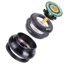ZTTO Bike Headset, MTB 44mm ZS44 EC44 CNC 1 1/8"-1 1/2" Straight Tube Frame to Tapered Tube Fork 1.5 Adapter Headset, 4444T (Green)
