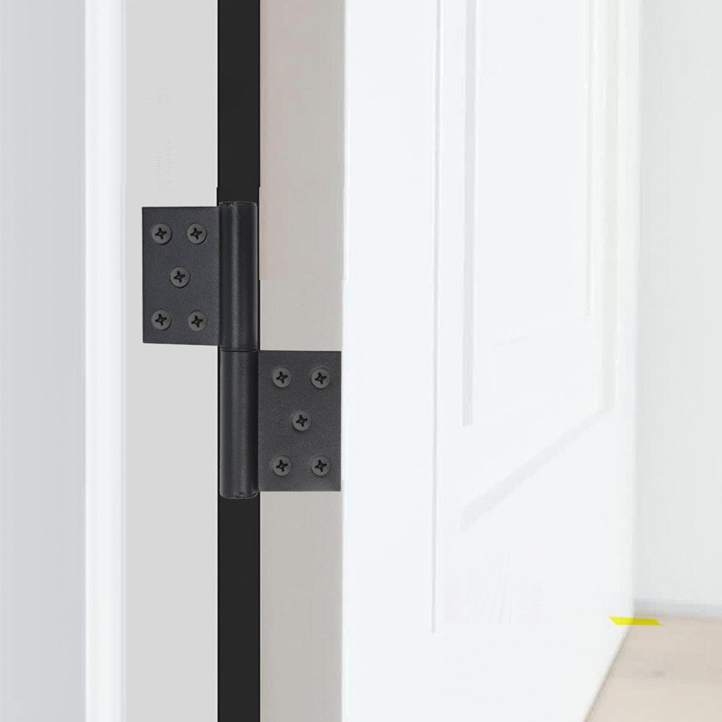 Antrader 5 Inch Lift Off Hinge Flag Hinges,Black Offset Door