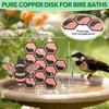 1 Pack Bird Bath Copper Disk for Physical Clean Water