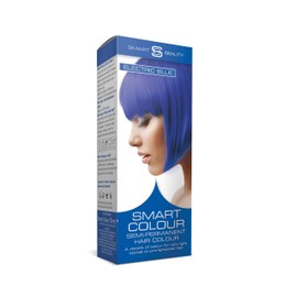 Bright Blue Hair Dye Semi Permanent | No Ammonia, Peroxide, PPD, Sulfates, Parabens, Vegan & Cruelty Free | Smart Beauty