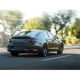 Rvinyl Tail Light Pre Cut Film Tint Cover Kit in Matte Smoke Compatible with Genesis G70 2022-2023 - Adhesive Backs