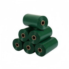 Cwyza Green Dog Waste Bags, Extra Thick and Leak-Proof Poop Bags for Dogs&Cats (Green(6 Rolls))