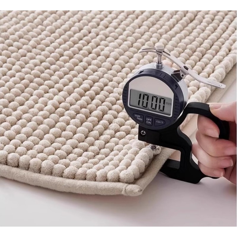 LEZUAN Chenille Bath Mat, Soft Bath Mat, Non-Slip Bath Mat,