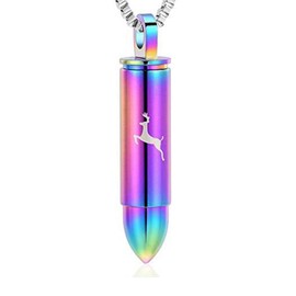memorial jewelry Cremation Jewelry for Ashes Locket Deer Bullet Pendant Urn Necklace for Ashes Keepsake for Ashes
