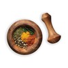 Ironwood Gourmet Olmec Mortar and Pestle, Acacia Wood
