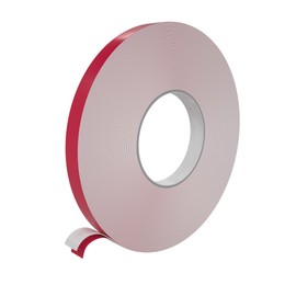 Wooden World Doppelseitiges Klebeband aus PE -Schaum, WeiÃŸ Dicke 1 mm Acrylkleber 25 mm, Länge 50 m Abstandshalter Rot