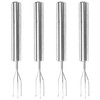 4 Pieces Stainless Steel Potato Fork, Fruit and Vegetable Fork,