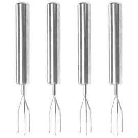 4 Pieces Stainless Steel Potato Fork, Fruit and Vegetable Fork, Potato Fork, Corn Fork, Peeling Aid, Portable BBQ Tool