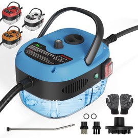 Handheld Steam Cleaner, 2500W Hand-Held High Pressure Portable Cleaning Machine with 3 Brush, High Temperature Steamer for Home Use, Kitchen, Furniture, Bathroom, Car (Blue)