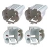 4-PCS G23 GX23 Lamp Holder 2 Pin H Tube Energy-Saving