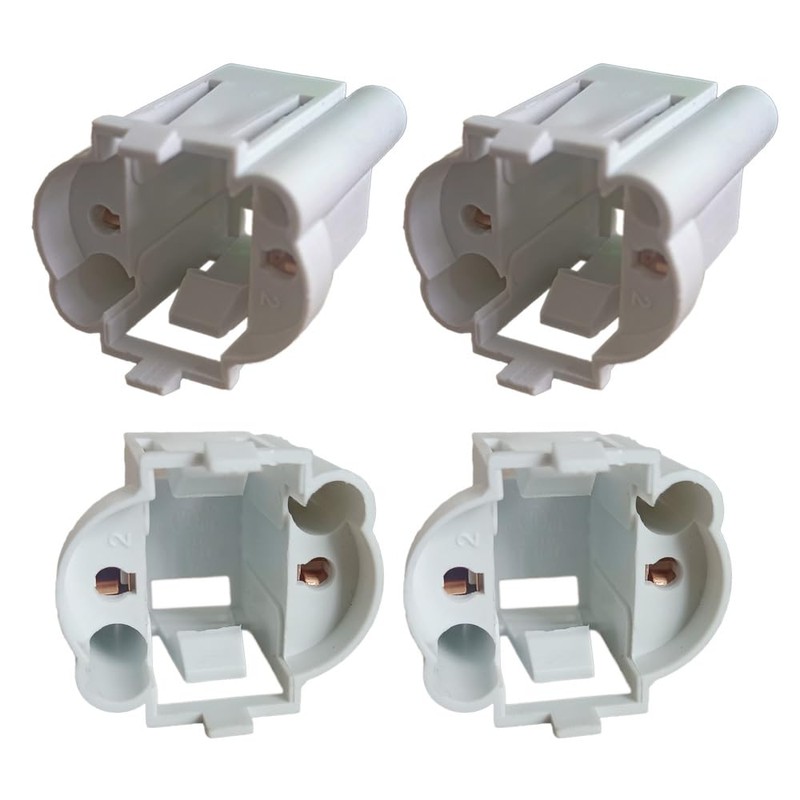 4-PCS G23 GX23 Lamp Holder 2 Pin H Tube Energy-Saving