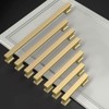 Amerdeco 10 Pack Brushed Gold Cabinet Pulls 5 Inch(128mm) Hole