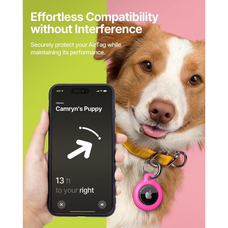 Hard Frame Case for AirTag Black