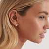14K Gold Plated Heart Earrings Small Hoop Earrings for Women