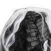 Black and White Short Wavy Wig Women Cosplay Party Shoulder
