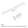 MECCANIXITY Round Solid Aluminum Rod 3mm Diameter 300mm Length Lathe