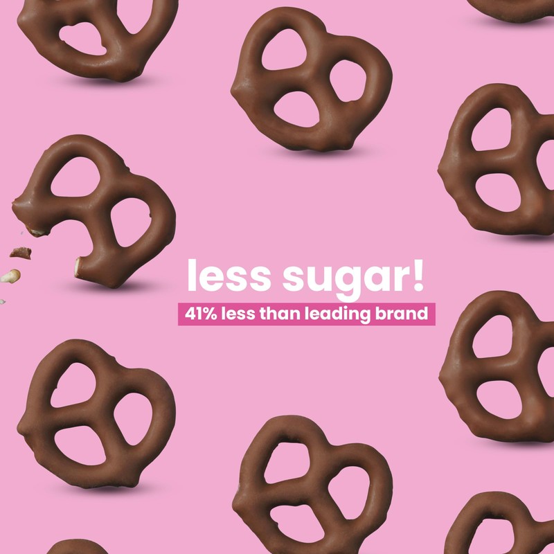 UNREAL Milk Chocolate Covered Pretzels, 3.5 OZ