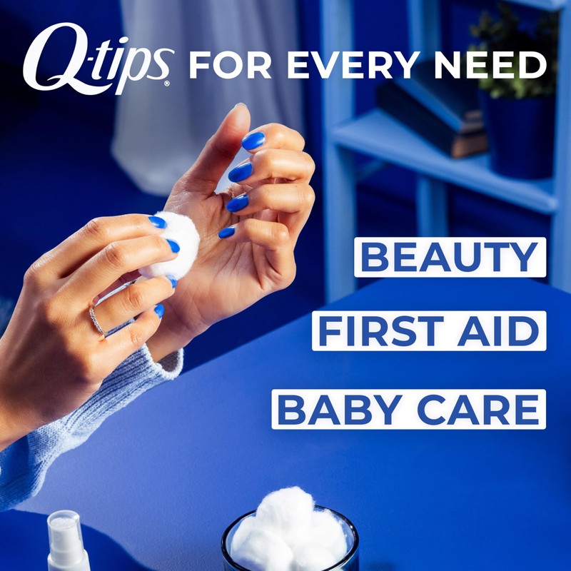 Q-tips Super Jumbo Cotton Balls for Beauty, First Aid and
