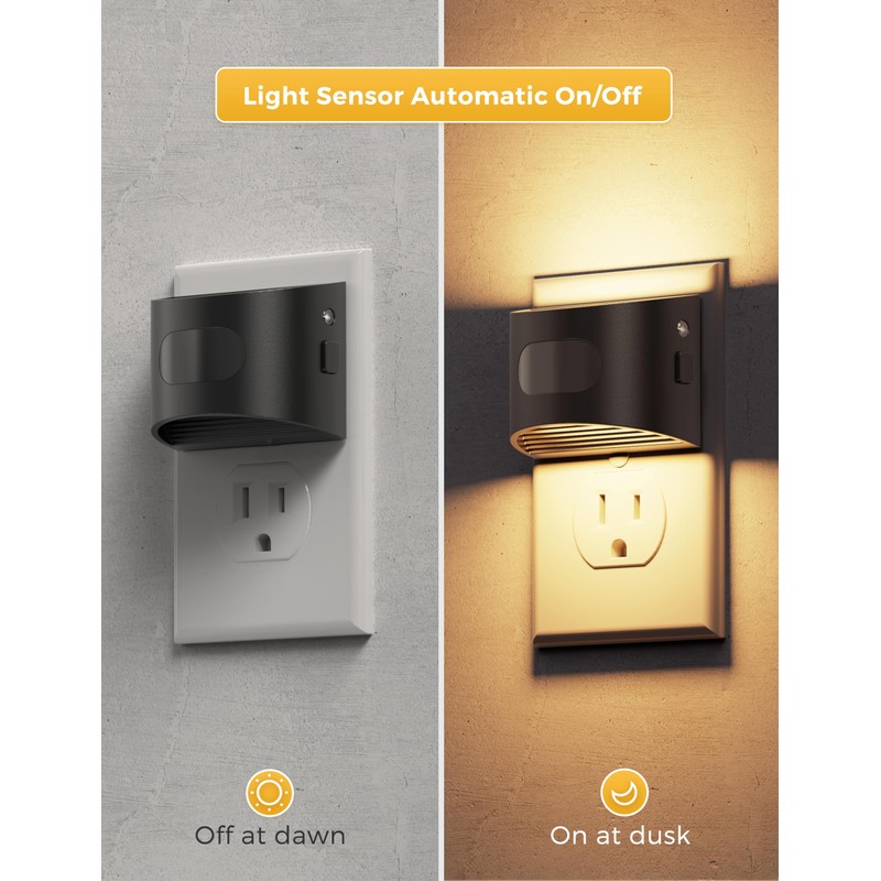 L LOHAS LED Night Light with Motion Sensor & Dusk