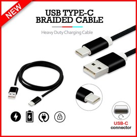 Universal, For Motorola B2G1 Free USB Type-C Braided Cable for Motorola Moto Edge+ /One Fusion+/One 5G