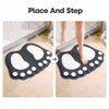 Cartoon Flannel Bathroom Mat – Soft Absorbent Non-Slip Floor Mat
