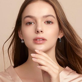 Cat Earrings 925 Sterling Silver Kitten Paw Print Earrings Cute Cat Paw Hoop Earrings Black Cat Jewellery Gifts for Women Girls Daughter Cats Lovers, Sterling Silver