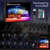 icicar 10 Pods Aluminum LED Rock Lights, APP Control Dual