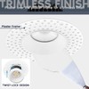 LUXRITE 1 Inch LED Trimless Recessed Lighting with Junction Box,