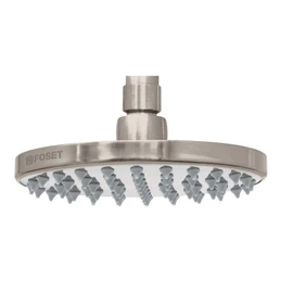 Foset Element R-206SN, Regadera de latón, 6", sin brazo, satinado, Element