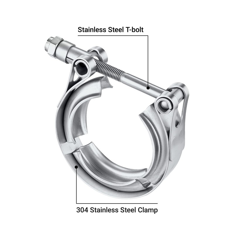 EVIL ENERGY V Band Clamp for Flange Kit Stainless Steel