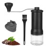 XTDMJ Handkaffeemühle, Verstellbarer Hochpräzisen Keramik-Kegelmahlwerk Manueller Kaffeemühle mit Hochpräzisem für Aeropress, Espresso, Pour Over, French Press und Moka-Kännchen