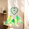 CA 35 cm x 9 cm Dreamcatcher Heart Neon Green