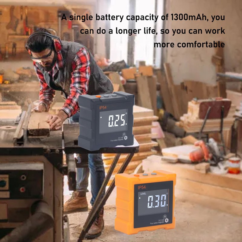 IP54 Angle Finder 4x90° LCD Digital Display 4 Side Strong