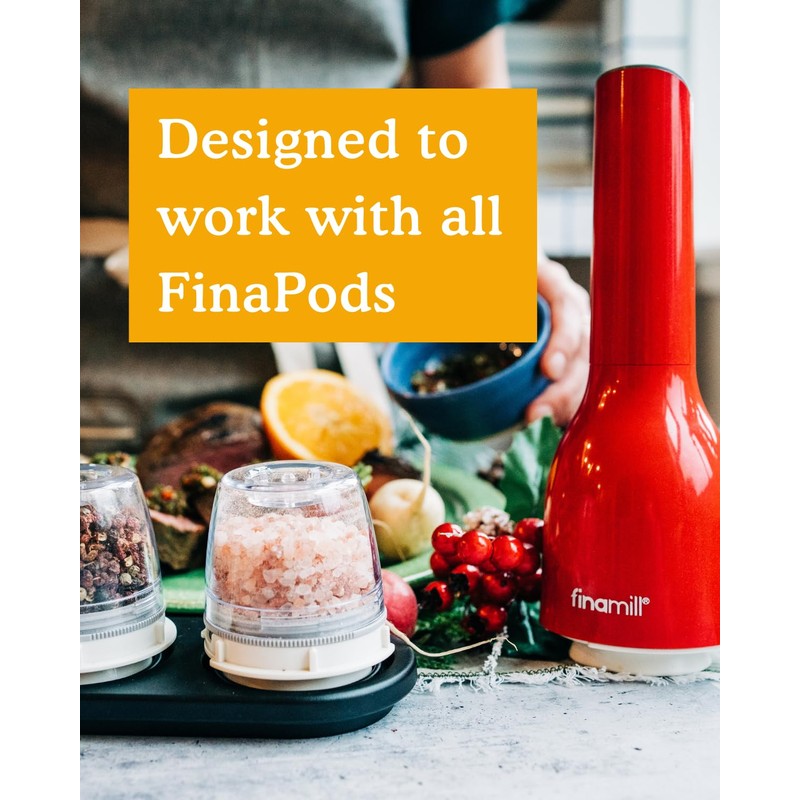 FinaMill Black Trio Stackable Tray – Spice Rack for 3