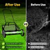 ZERNEIL 20-Inch 9 Gears Manual Lawn Mower, 5-Blade Hand Push