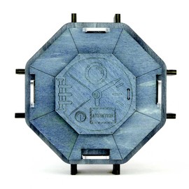Logica Spiele Art. The Space Station - Wooden Thinking Game - Secret Box - Difficulty 5/6 Incredible - Star Adventures Series