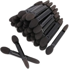 FsGrg Disposable Double-Ended Eyeshadow Brush with Sponge Head, Small and Portable, Large Capacity, Approximately 100 Pieces in Package